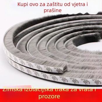 Brtvljenje prozora i vrata, samoljepljiva vunena traka, za klizna vrata, otporno na udarce, otporne na vjetar, zvučna izolacija, visoka temperaturna otpornost