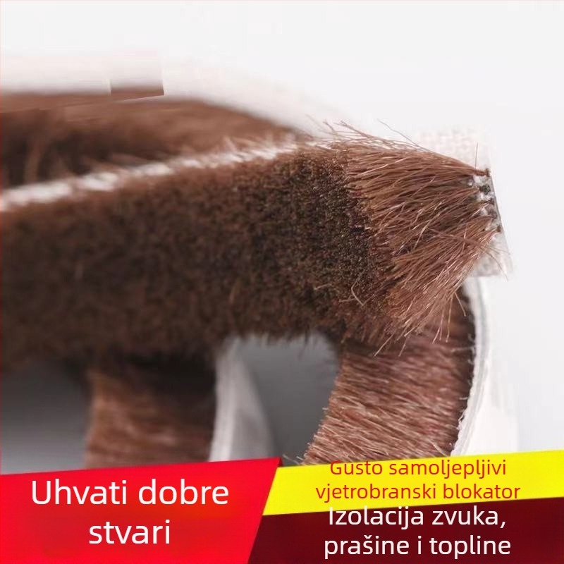 Brtvljenje prozora i vrata, samoljepljiva vunena traka, za klizna vrata, otporno na udarce, otporne na vjetar, zvučna izolacija, visoka temperaturna otpornost