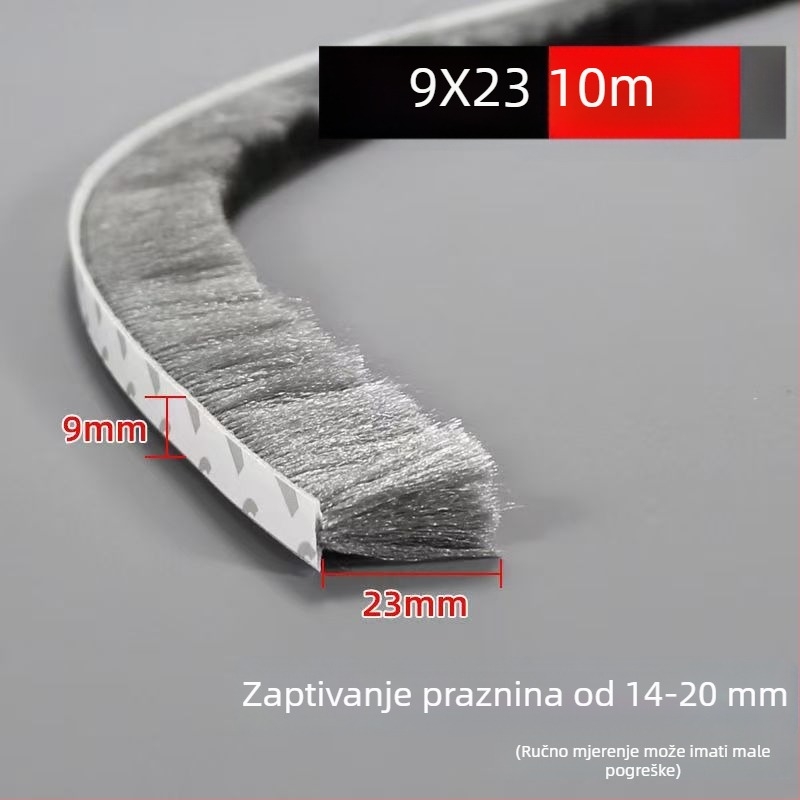 Brtvljenje prozora i vrata, samoljepljiva vunena traka, za klizna vrata, otporno na udarce, otporne na vjetar, zvučna izolacija, visoka temperaturna otpornost