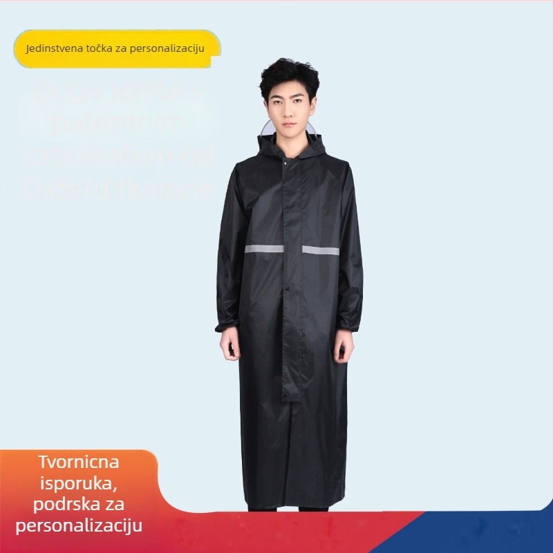 Jednodijelno kišno pončo od Oxford tkanine, debeli materijal, PVC vodootporni sloj, za odrasle, planinarenje na otvorenom