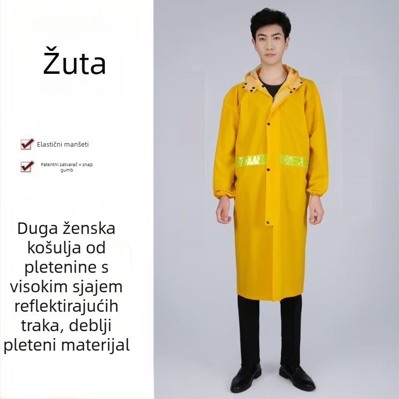 Jednodijelno kišno pončo od Oxford tkanine, debeli materijal, PVC vodootporni sloj, za odrasle, planinarenje na otvorenom