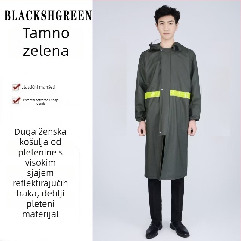 Jednodijelno kišno pončo od Oxford tkanine, debeli materijal, PVC vodootporni sloj, za odrasle, planinarenje na otvorenom