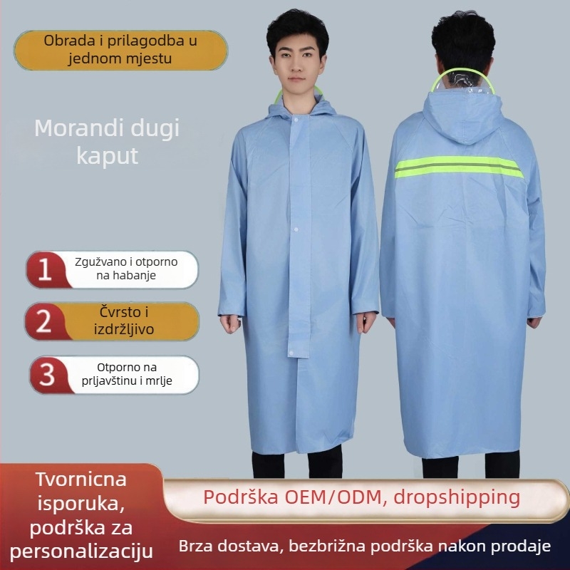 Jednodijelno kišno pončo od Oxford tkanine, debeli materijal, PVC vodootporni sloj, za odrasle, planinarenje na otvorenom