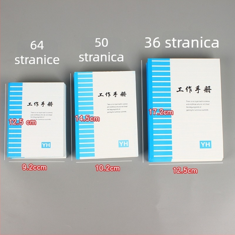 Bilježnica s žičanim povezom, kućište od papira, papir za pisanje 70 g, oko 45 stranica, poslovni uredski stil