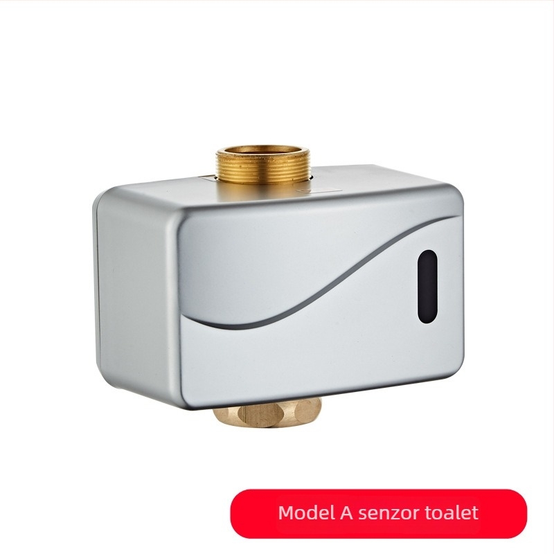 Potpuno automatski senzor za ispiranje WC-a, model Hyb9121b-stool sensor; Napajanje DC/AC; tlak vode 4–6 kg; vrijeme ispiranja 6–8 s; izlaz 32 mm