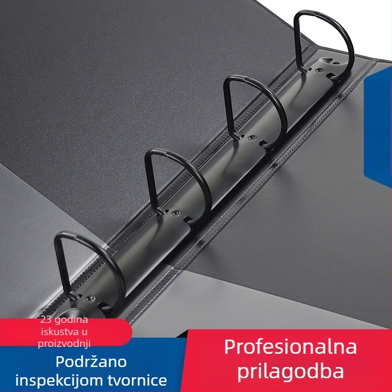 Meisi dosje s D prstenima, 4 rupe, metalni klips, model 38D