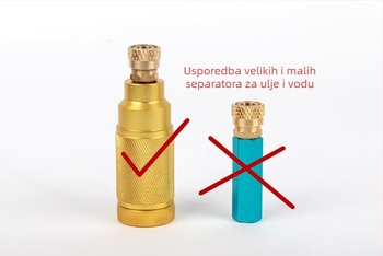 Ručna pumpa visokog tlaka s odvajačem ulja i vode (Cricket)