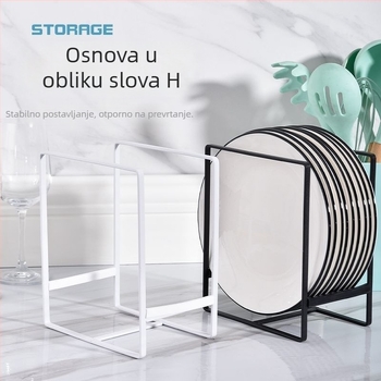 Kuhinjski stalak za suđe – nehrđajući čelik, bez montaže, moderni jednostavni dizajn, Henghong