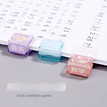 Plastični fascikl za dnevnik – prozirni klip, Marka Add more
