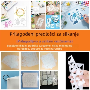 PET šablona za crtanje za DIY grafite – šablona za prskanje za dječje crteže (Materijal: PET; Uvoz: Ne; IP Odobrenje: Ne; Glavno tržište: Ostalo)