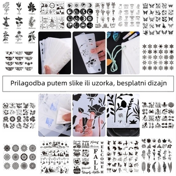 PET šablona za crtanje za DIY grafite – šablona za prskanje za dječje crteže (Materijal: PET; Uvoz: Ne; IP Odobrenje: Ne; Glavno tržište: Ostalo)