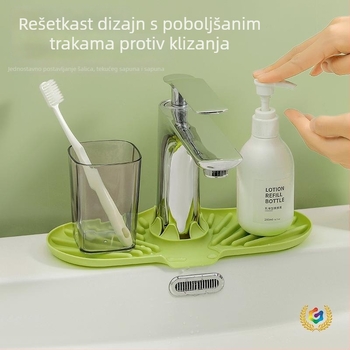 Silikonska podložna za odvod vode u kuhinji – zaštita od kapljica, spremnik za odlaganje, držač čaša, dozator sapuna