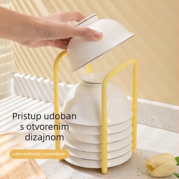 Proširivi kuhinjski stalak za posuđe - plastični, jednostavan i moderan dizajn, montaža bez bušenja