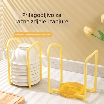 Proširivi kuhinjski stalak za posuđe - plastični, jednostavan i moderan dizajn, montaža bez bušenja