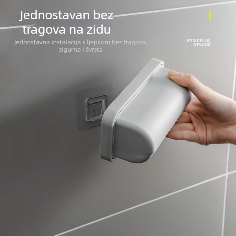 Kutija za pohranu vrećica za smeće - zidna, bez bušenja, model A3226, PP plastika, kapacitet 0-1 L