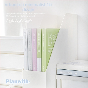 Planwith Thick Series skic bilježnica s praznim unutarnjim stranicama, 120 stranica, offset papir, težina papira 100 g, vrsta vezivanja: drugo