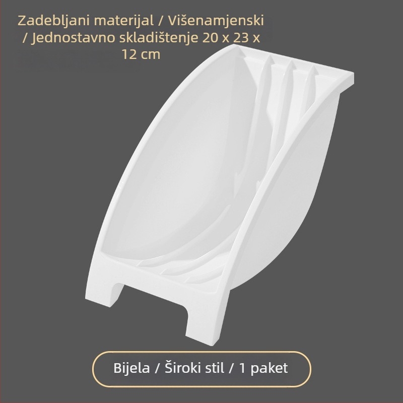 PP višenamjenski stalak za suđe s odvodom – kuhinja, bez ugradnje, skladištenje posuđa
