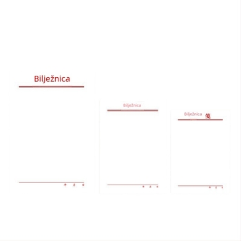 Set bilježnica: bez ljepila, prazne stranice za kidanje, oblik Paper Brick, osnovno pakiranje