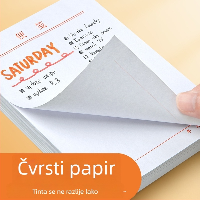 Set bilježnica: bez ljepila, prazne stranice za kidanje, oblik Paper Brick, osnovno pakiranje