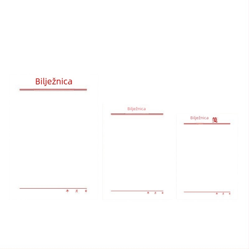 Set bilježnica: bez ljepila, prazne stranice za kidanje, oblik Paper Brick, osnovno pakiranje