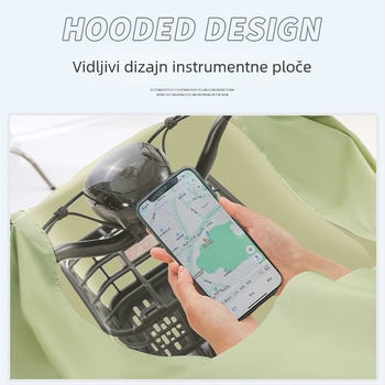 Xin Sports Kišni pončo za odrasle za električna vozila/motocikle, Oxford tkanina, PVC vodootporni sloj, pokrivanje cijelog tijela