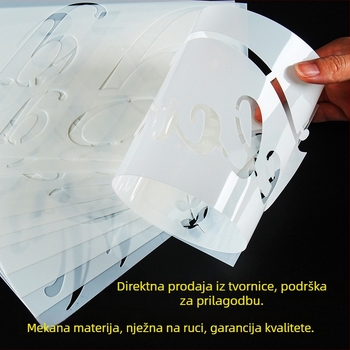 Šablona planer s engleskim slovima i crtežima životinja, PET materijal, bilješke za učenje, prilagodljiv, branda Other, nije uvezen, bez IP autorizacije