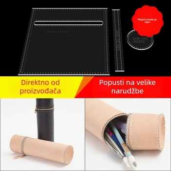 DIY akrilni šablonski obrazac za držač olovke učenicima – šivanje, bez uvoza, bez privatnih marki