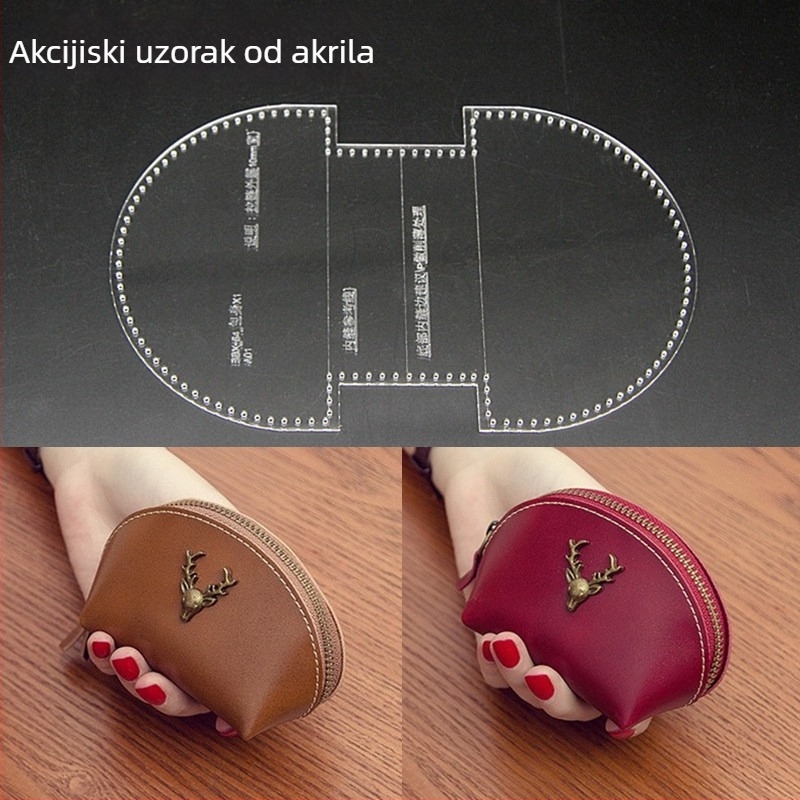 Akrilni šablon za DIY novčanik i kovance — IP odobrenje: Da; Marka: Drugo; Tip IP: Drugo