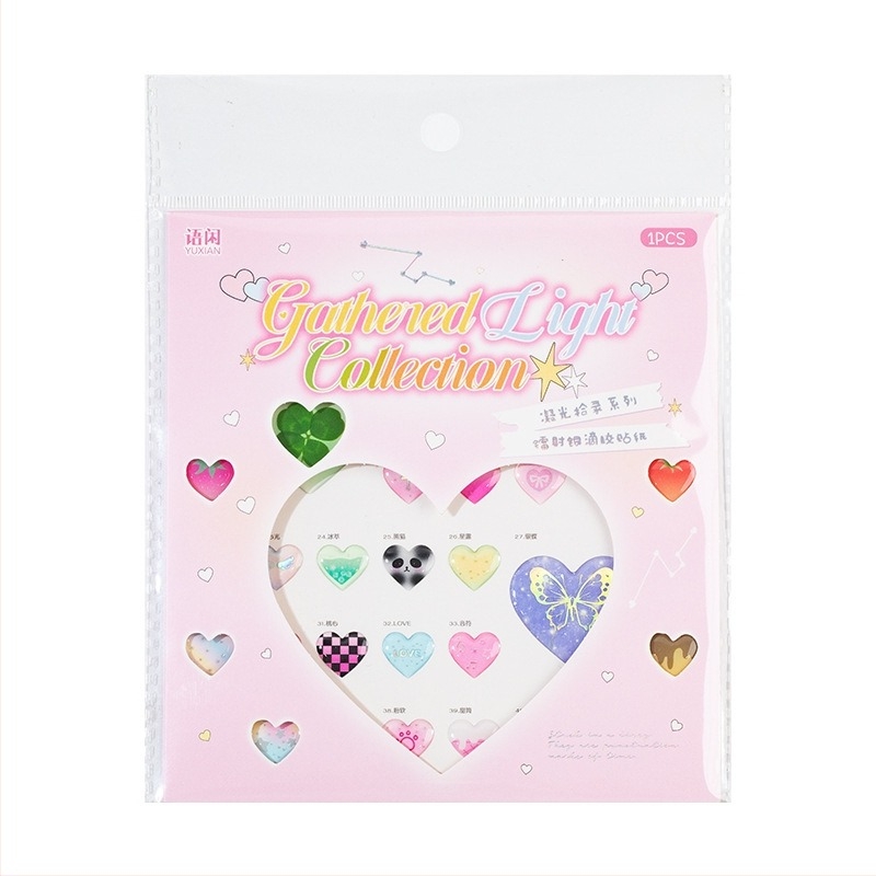 Mr. Paper Samoljepljivi set naljepnica – slatki stil, otisnuto