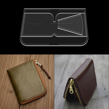 DIY akrilna clutch torbica — dizajn šablona, alat za kartice i novčanik, velika kapacitet