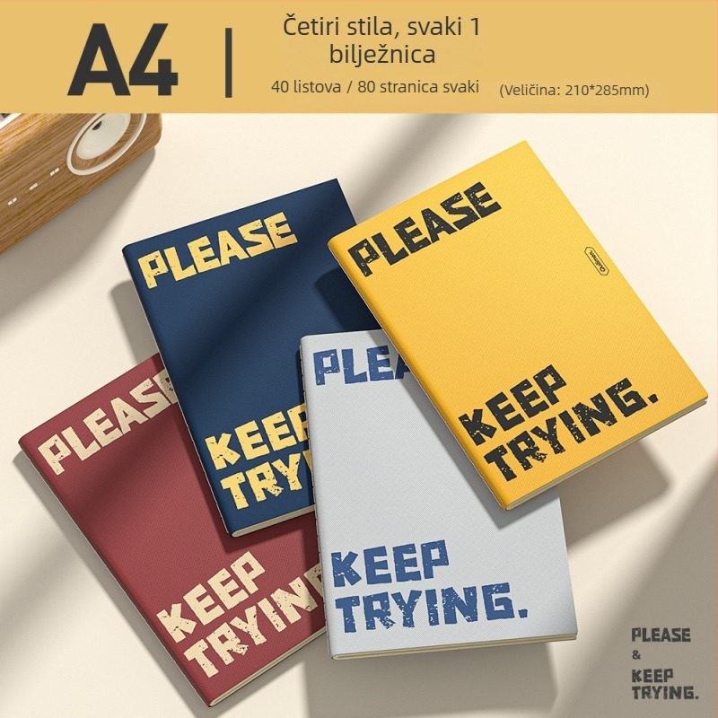 Bilježnica Truecolor, papirnati omot, šivani uvez, 40 stranica, 80 g/m², japansko-korejski sladak stil, šifra Zca1209.