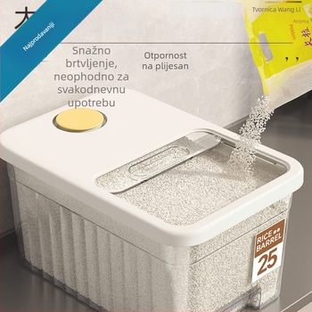 Kutija za skladištenje riže, otporna na vlagu, materijal: svila, plast: drugi