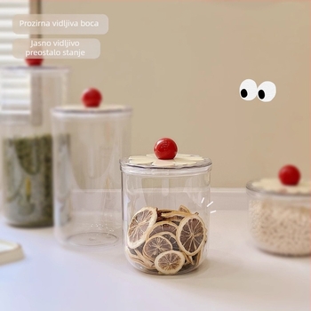 Jiahuan plastična kutija za skladištenje s čvrstim zatvaranjem, okrugli oblik, kapacitet 1–2 L, moderan minimalistički dizajn