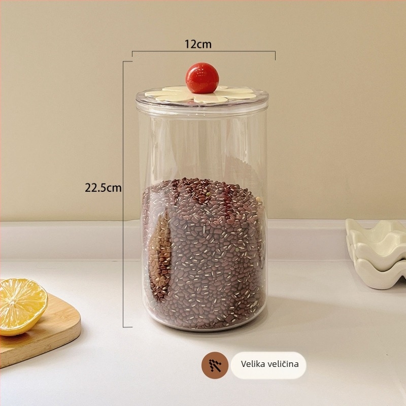 Jiahuan plastična kutija za skladištenje s čvrstim zatvaranjem, okrugli oblik, kapacitet 1–2 L, moderan minimalistički dizajn