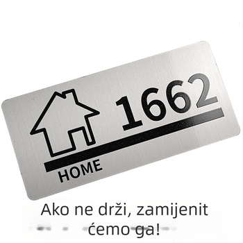 Prilagođene metalne pločice za kućne brojeve i urede, UV ispis na aluminiju, nehrđajućem čeliku ili bakru; namijenjene kućnim brojevima, natpisima i pločama