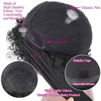 Kratka Afro kovrča perika, model T215, vlakna otporna na temperaturu, za dame