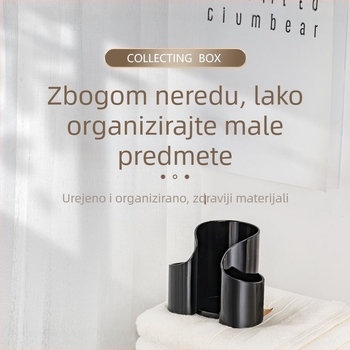 Kutija za pohranu na stolu, PS materijal, standardni model, kapacitet 1 L, bez poklopca, za organiziranje kozmetike, nakita i uredskih potrepština.