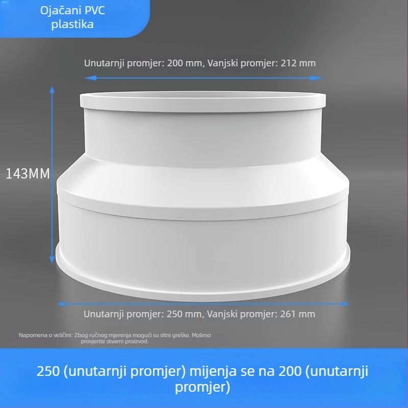 PVC reduktor spoj — brend Shouli, certifikacija Regular, moderan i jednostavan stil