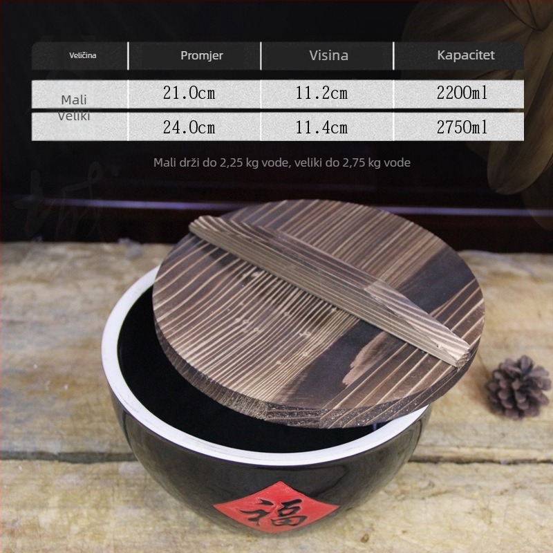 Keramički spremnik za skladištenje riže, otporan na vlagu, stil Novo Kineski, prvoklasna kvaliteta