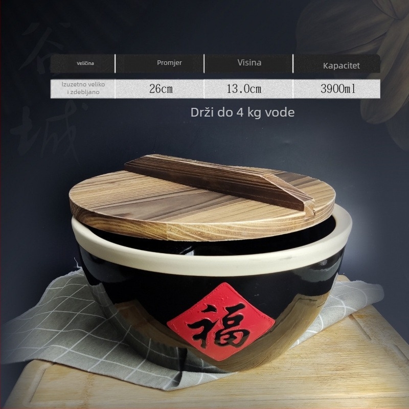 Keramički spremnik za skladištenje riže, otporan na vlagu, stil Novo Kineski, prvoklasna kvaliteta