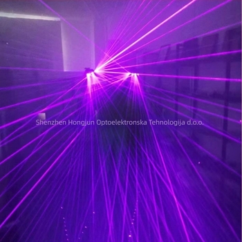 Laser rukavice za lasersko predstavo na sceni — Funkcija: rekvizit za lasersku predstavu u baru; Opseg primjene: noćni klubovi, barovi, laserski ples; Pakiranje: 50 kom.; Materijal: metal