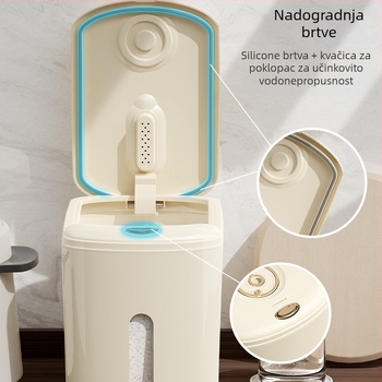 Kutija za skladištenje riže, prehrambena kvaliteta, zatvaranje, zaštita od vlage i štetočina, praćenje datuma - PP plastika