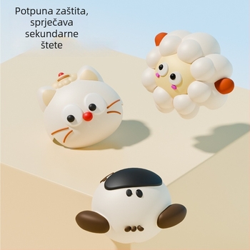 Dječji silikonski zaštitnik ugla stola – sferni oblik, cartoon stil, zaštita od sudara