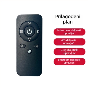 5-tipkovno infracrveno daljinsko upravljanje za projektor i rasvjetu, Bluetooth bežično, domet 8 m