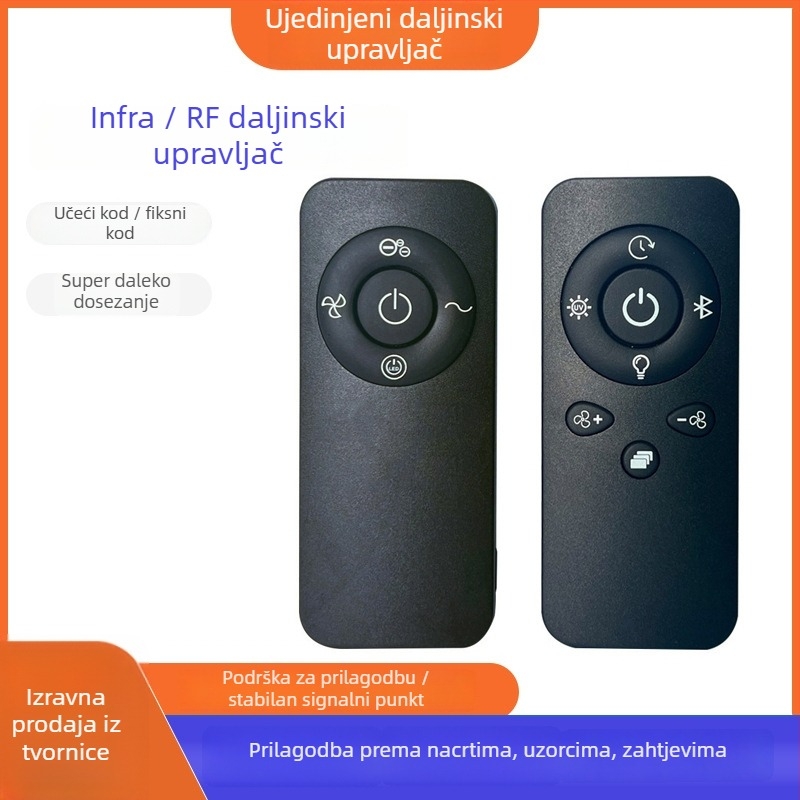 5-tipkovno infracrveno daljinsko upravljanje za projektor i rasvjetu, Bluetooth bežično, domet 8 m