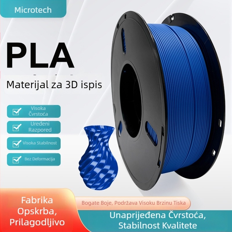 PLA filament Tiny, 1 kg, kompatibilan s Tuozhu 3D pisačem, za 3D ispis (Brand: Tiny; Materijal: PLA; Težina: 1 kg; Kompatibilnost: Tuozhu 3D pisač; Primjena: 3D ispis)