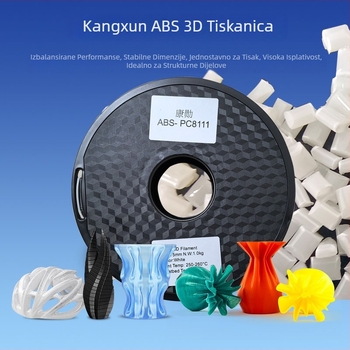 ABS filament za 3D ispis - visoka temperaturna otpornost, visoka čvrstoća; kružni presjek; gustoća 1.09; marka T50 / Kang xun