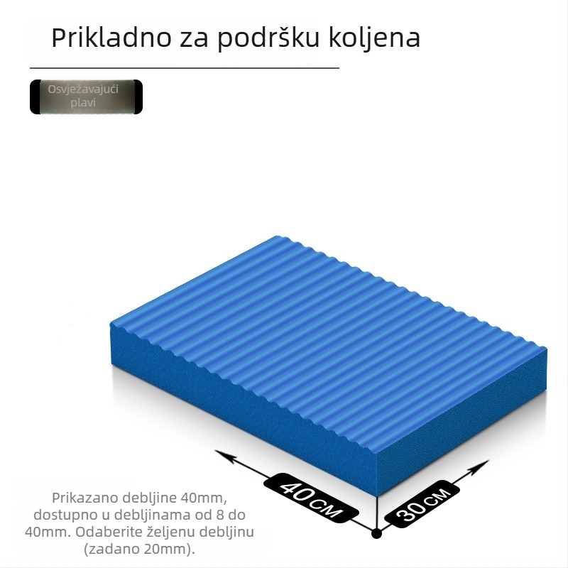 Joga podloga – protuklizna, apsorpcija udaraca, trening za inverziju; debljina 8/20/30/40 mm