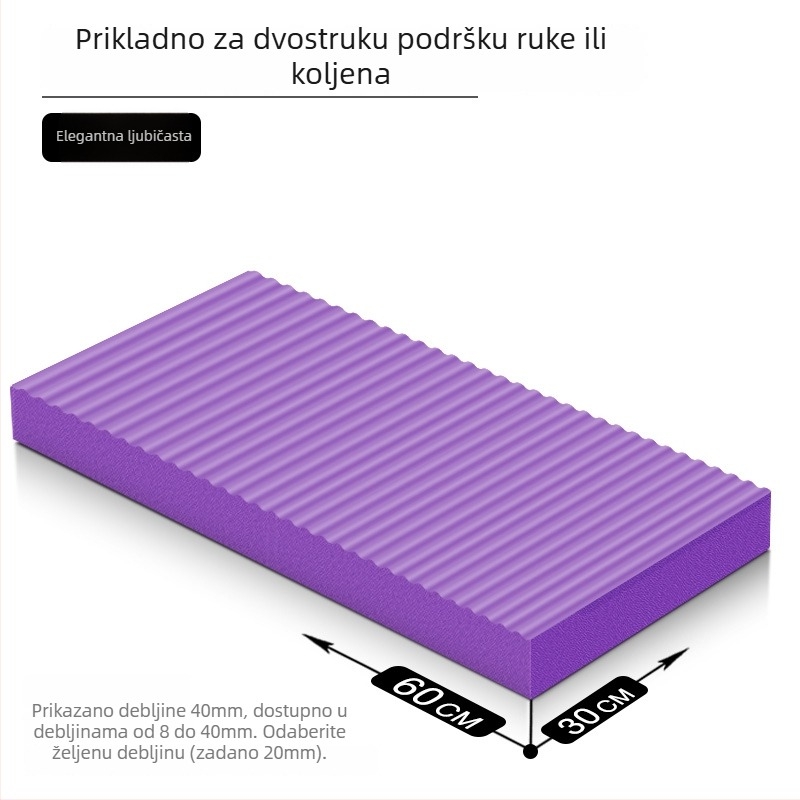 Joga podloga – protuklizna, apsorpcija udaraca, trening za inverziju; debljina 8/20/30/40 mm