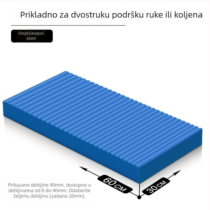 Joga podloga – protuklizna, apsorpcija udaraca, trening za inverziju; debljina 8/20/30/40 mm